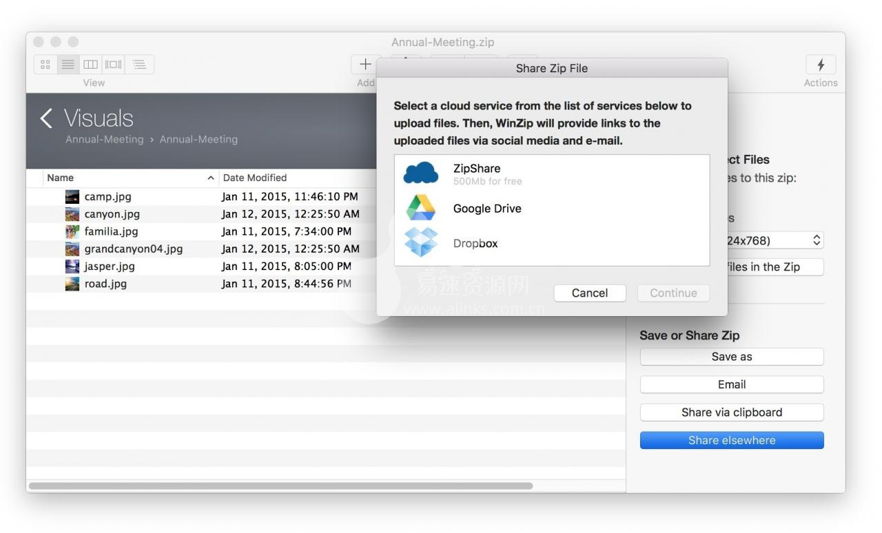 WinZip for Mac Edition 6.5.4149 压缩软件