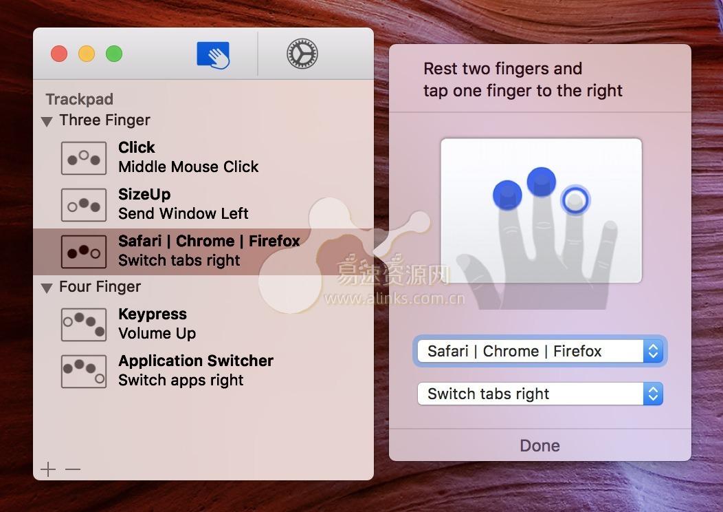 Multitouch for Mac 1.22.1多点触控 鼠标手势软件